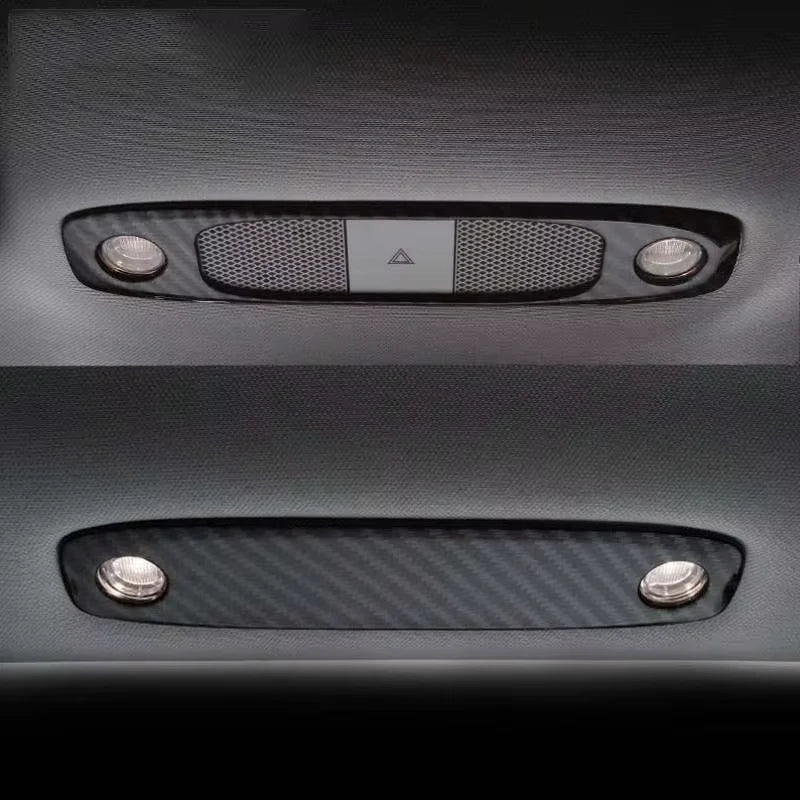 Carbon Fiber Reading Light Stickers – Tesla Model 3 & Y Car Interior Trim QXL
