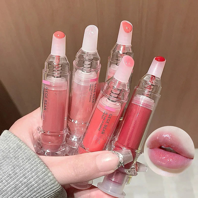 Gege Bear Ice Beet Glitter Lip Gloss | K-Beauty Hydrating Glitter Lip Gloss QXL