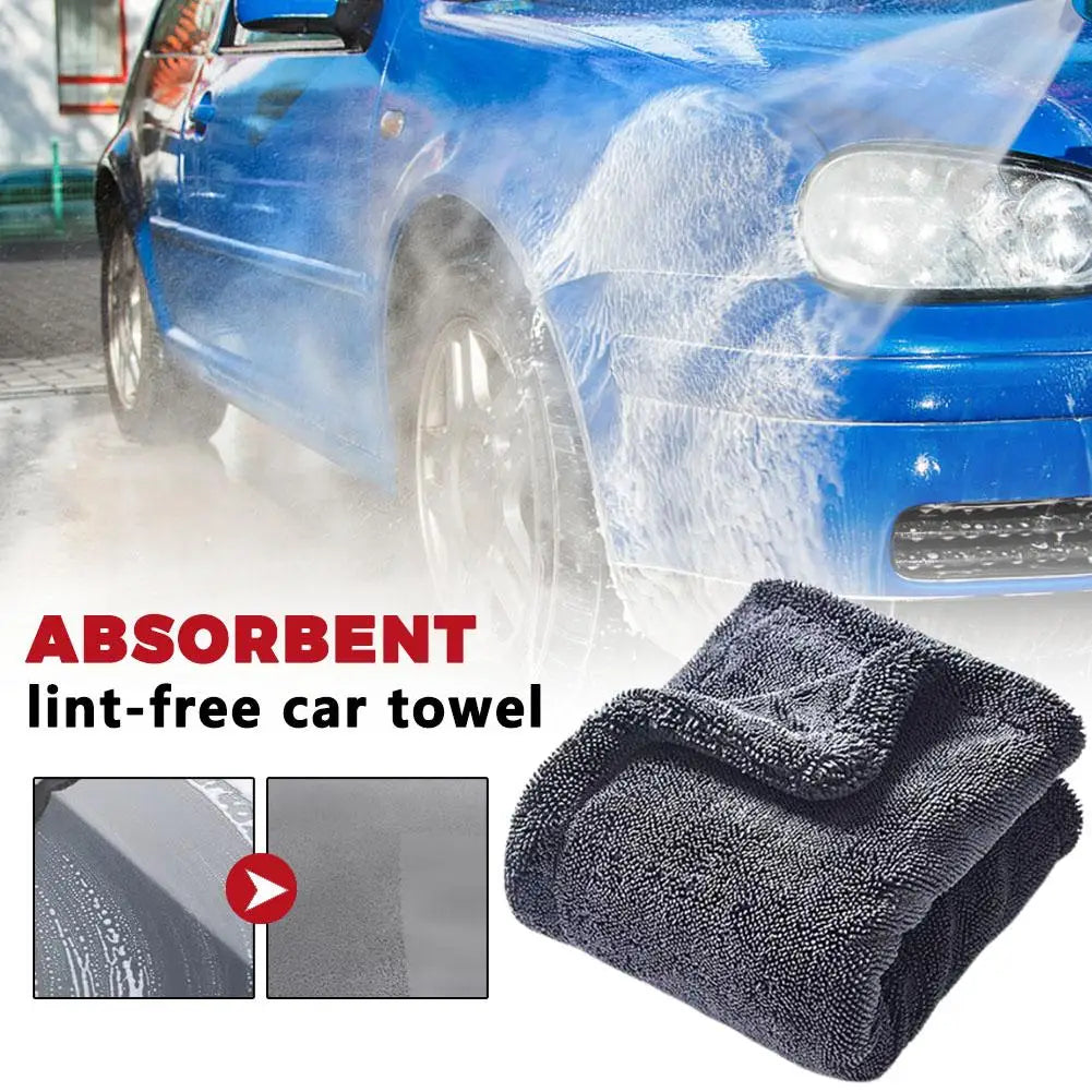 Premium Microfiber Car Drying Towel 60×90cm 1200gsm Car Drying Towel QXL