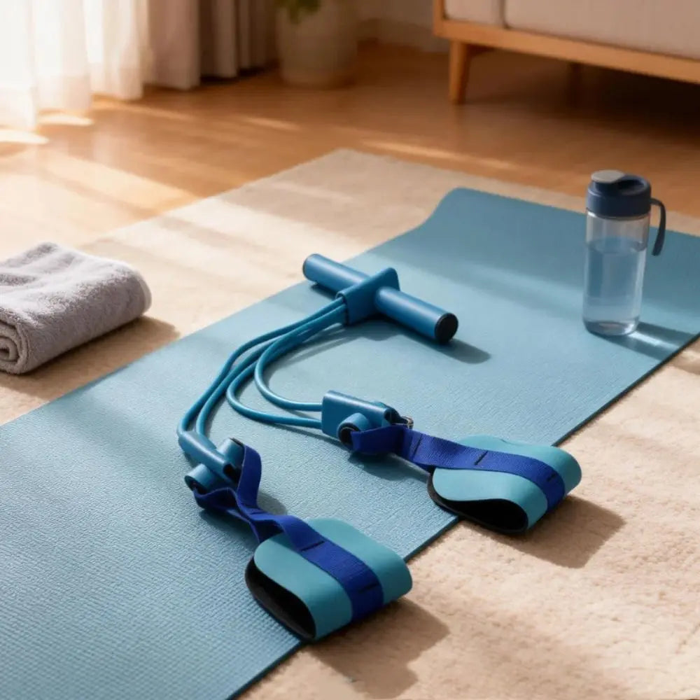 Resistance Band Set with Foot Pedals | AB & Full-Body Workout Resistance Band Set QXL