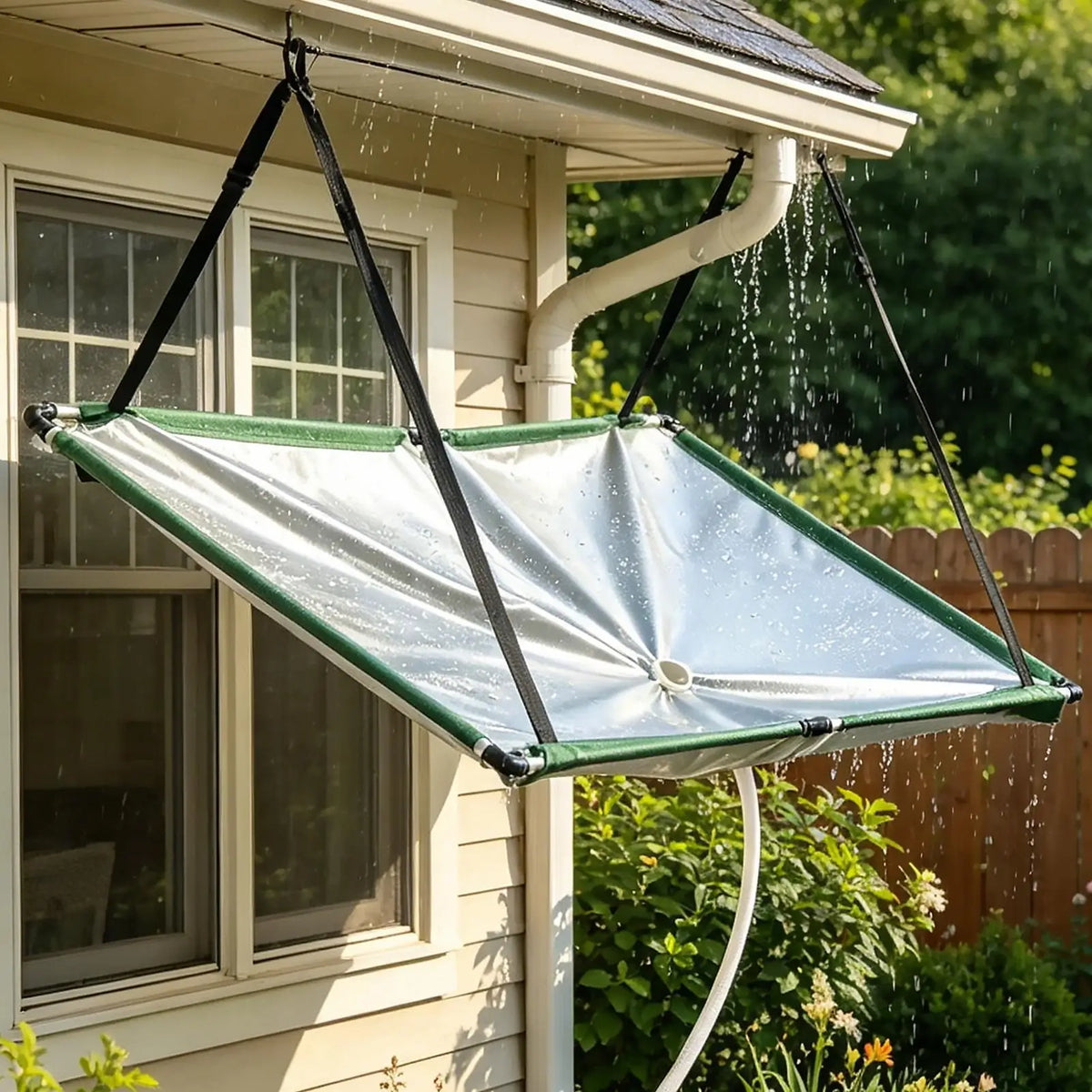 Oxford Cloth Rain Catcher with Hose | Garden Water Harvester Rain Water Harvester QXL