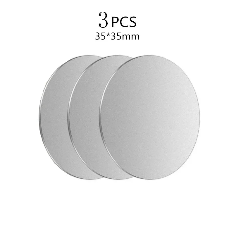 Magnetic Metal Plate Sticker for Car Phone Mount | 1/3/5-Pack Phone Mount Accessory QXL M397 3PC silver 35mm