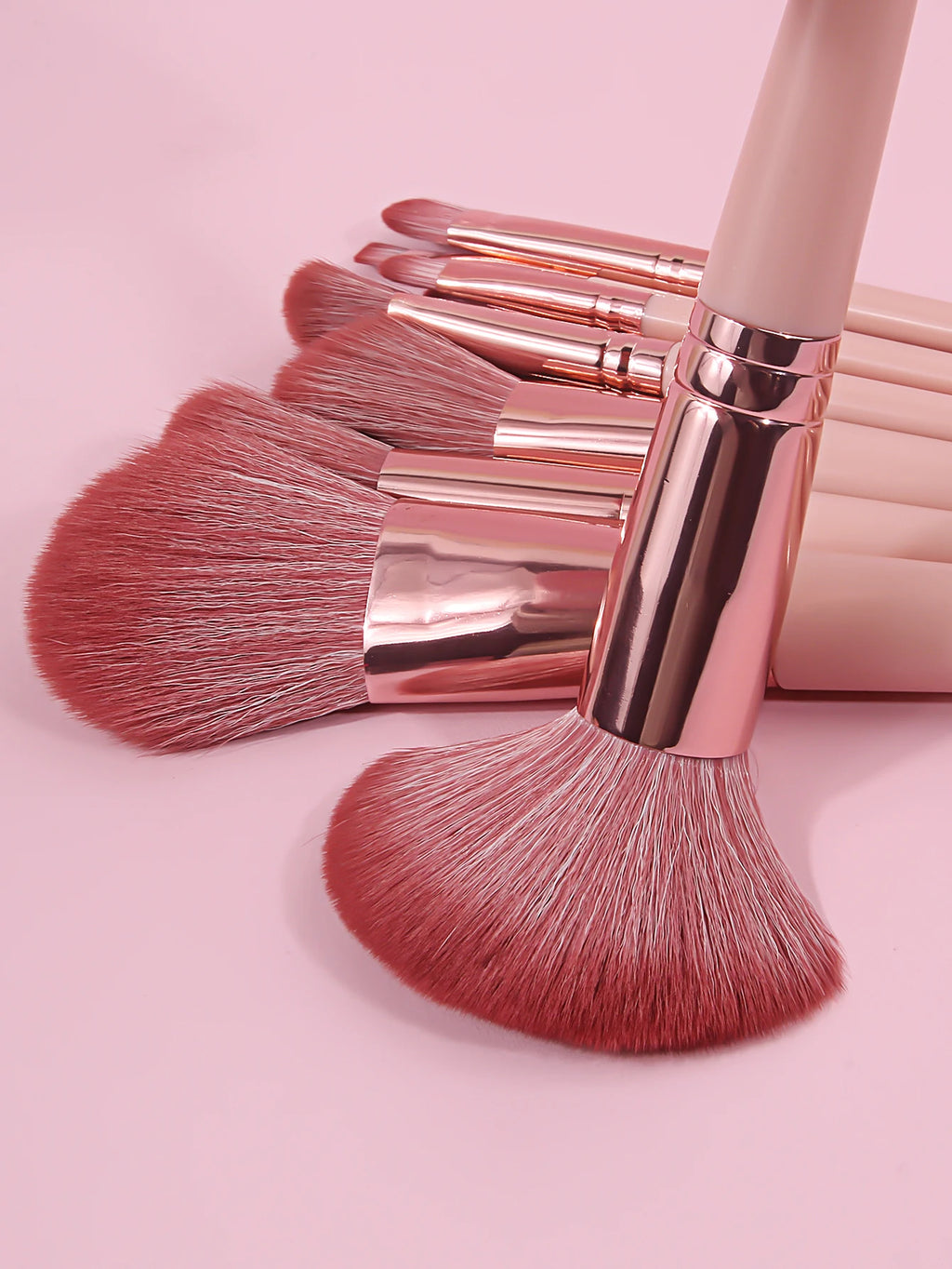 13-Piece Professional Makeup Brush Set – Pink | Full Kit Makeup Brush Set QXL