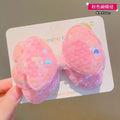 Laser Sequin Bow Duckbill Hair Clip for Girls & Kids Girls Hair Clip QXL 2 pink hair clip