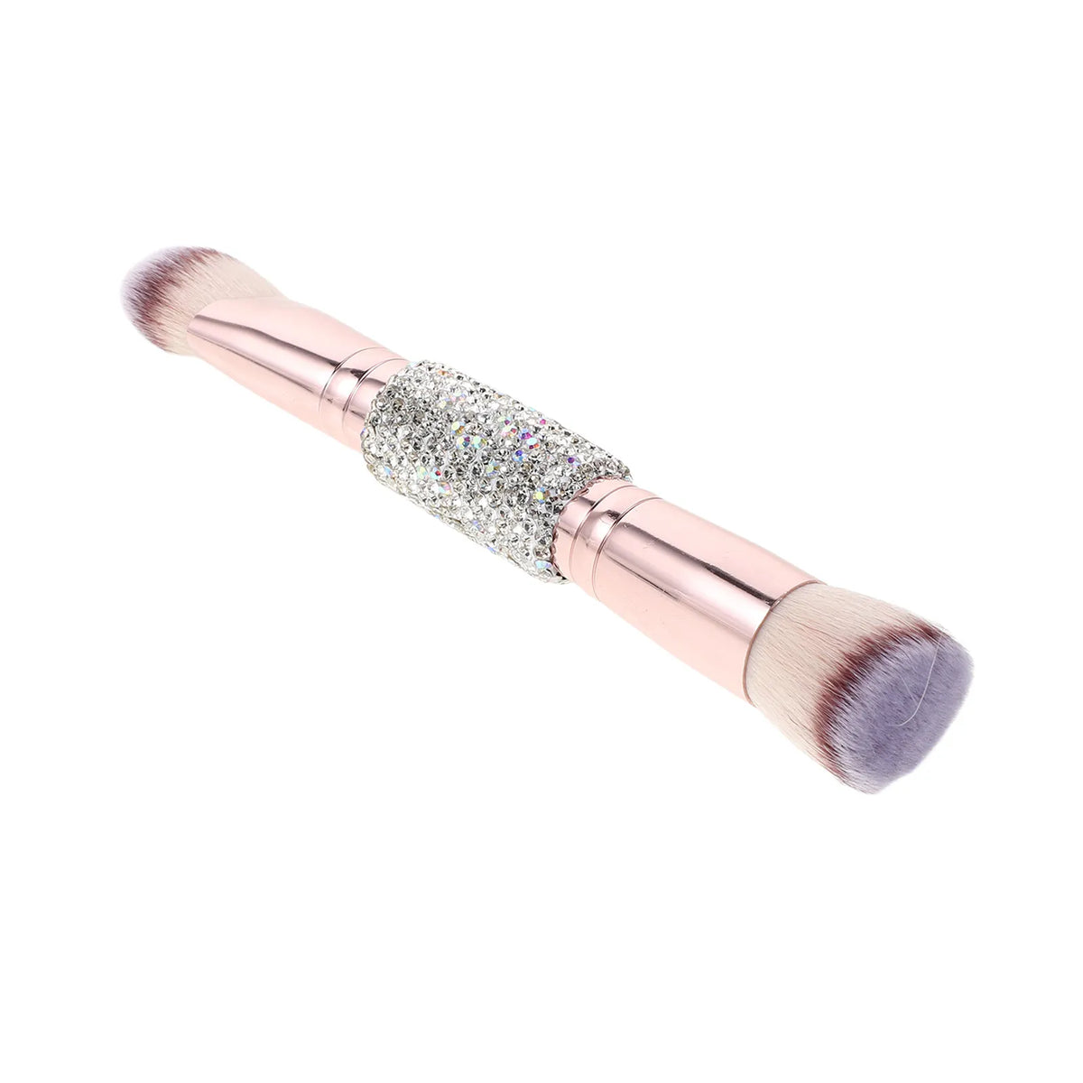 Rhinestone Dual-Ended Makeup Brush | Foundation Blush Contour Dual-Ended Makeup Brush QXL