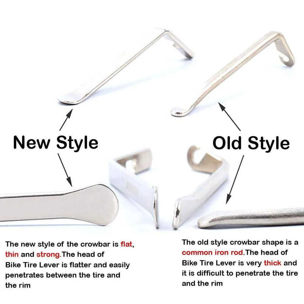 Stainless Steel Bike Tyre Levers | 3 & 5 Piece Repair Set Bike Tyre Levers QXL