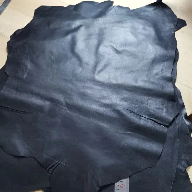 1mm Black Sheepskin Leather Fabric – DIY Shoes & Bags Whole Hide Leather Craft Fabric QXL