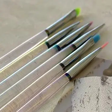 Colorful Handle Nail Art Detail Brush | Line Drawing & DIY Painting Nail Art Brush QXL