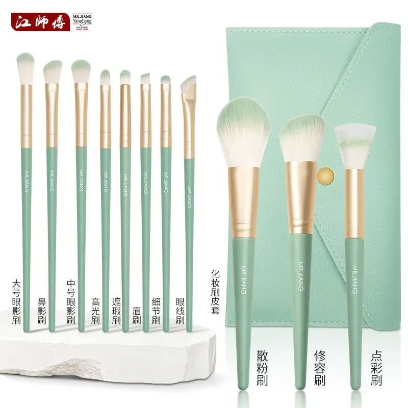 11-Piece Beginner Makeup Brush Set – Eyeshadow, Blush & Contour Makeup Brush Set QXL 11 piece set