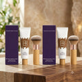 2-Pack BB Cream Set with Brushes | Moisture-Lock Blurring Formula BB Cream Set QXL 2pcs