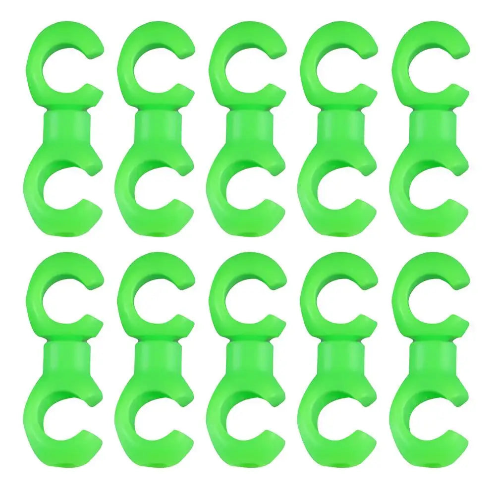 10-Pack 360° Rotatable Bicycle Cable Clips | Brake & Gear Line Bicycle Cable Clips QXL Green