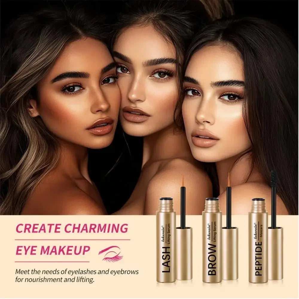 Lakerain Peptide Mascara, Lash & Brow Lifting Serum Set Lash & Brow Serum Set QXL