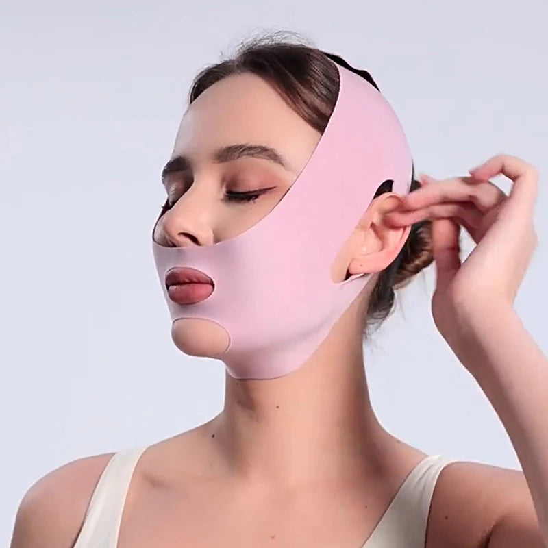 Adjustable V-Face Sculpting Bandage | Chin & Cheek Lifting Mask Face Sculpting Bandage QXL