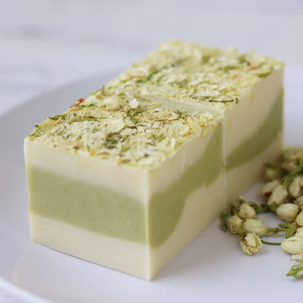 Handmade Cold Process Essential Oil Soap – Jasmine, Rose & Lavender Handmade Bar Soap QXL