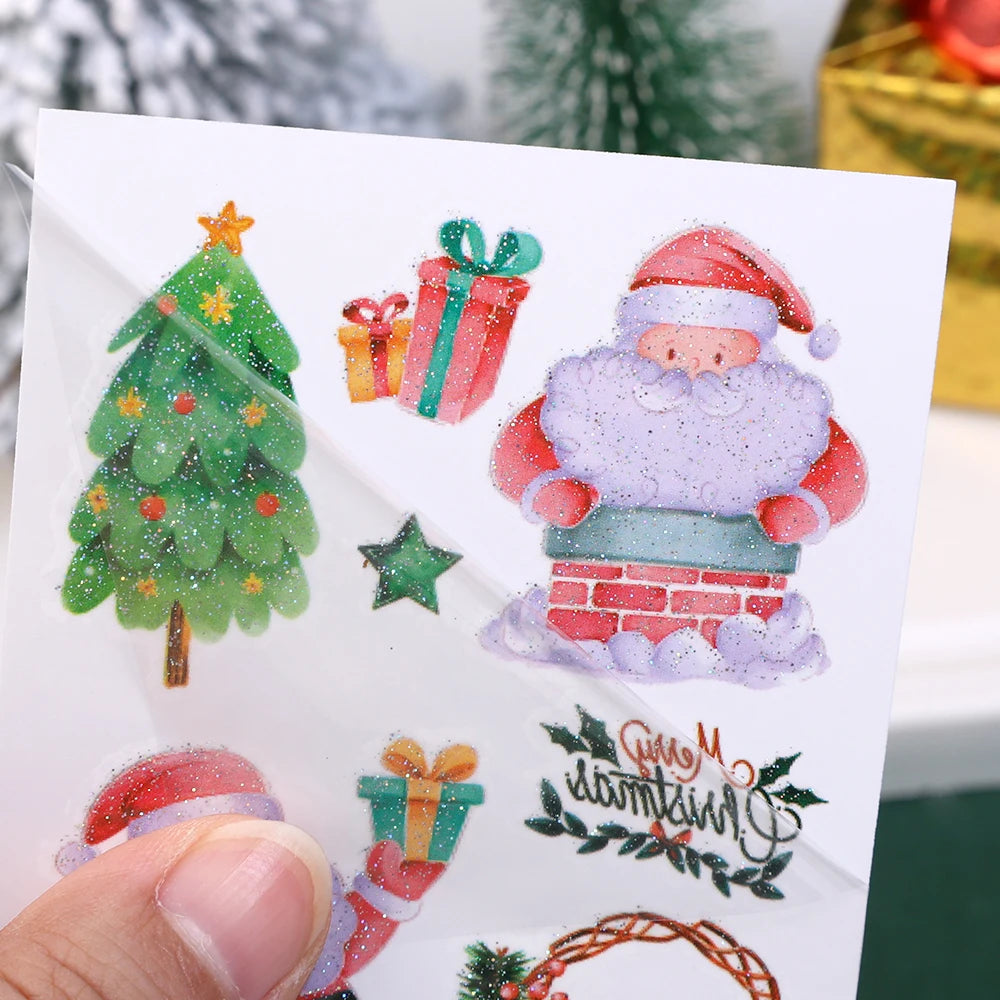 Christmas Temporary Tattoos | Santa Snowman Body Art Stickers Temporary Tattoo Stickers QXL