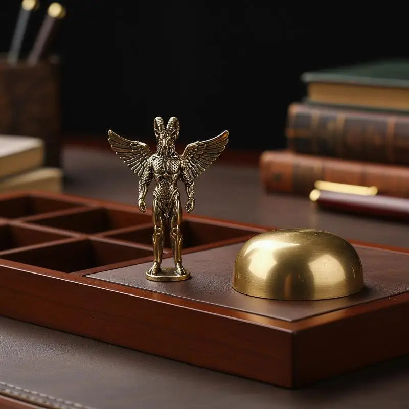 5-Pack Brass Demon Mini Figures | Anime Collectible Statues Collectible Figurines QXL