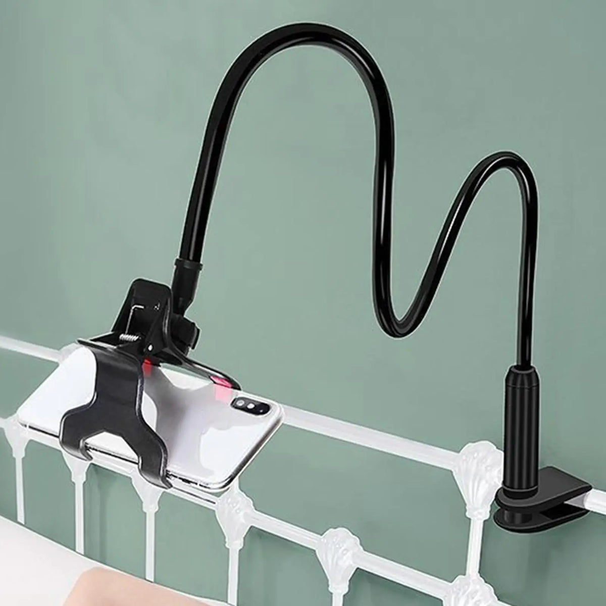 Gooseneck Phone Holder for Bed & Desk | Flexible Long Arm Phone Stand Holder QXL