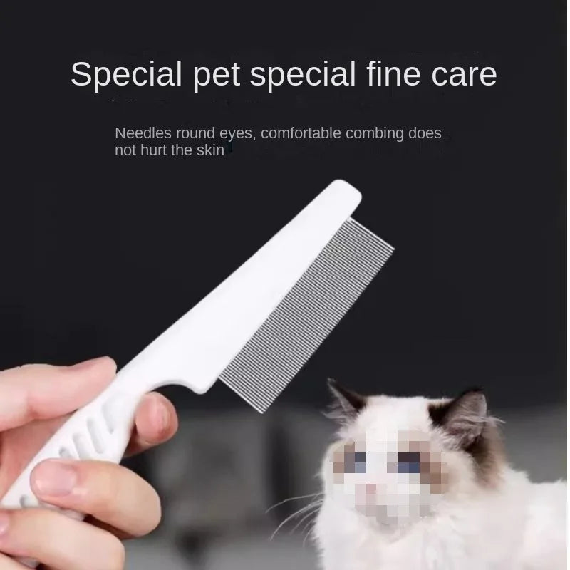 Pet Flea Removal Comb for Dogs & Cats | Fine-Tooth Grooming Pet Grooming Comb QXL