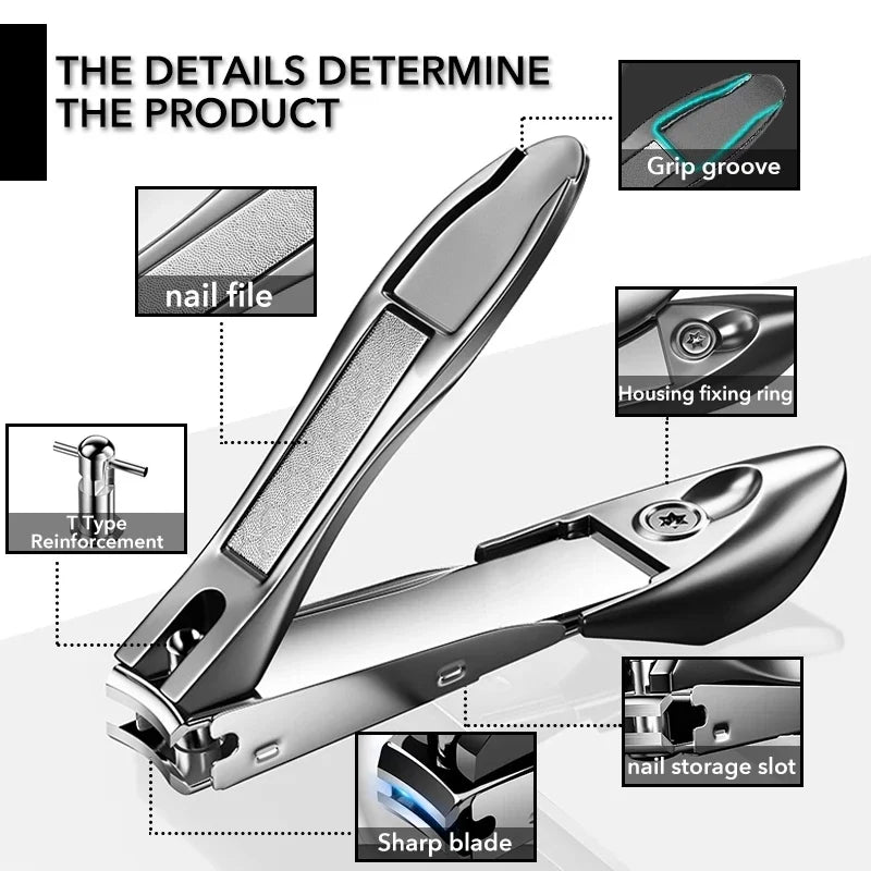 Stainless Steel Nail Clipper – Sharp Curved Blade for Home Use Nail Clipper QXL