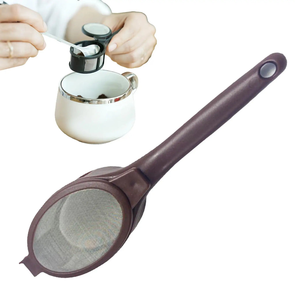 Reusable Fine Mesh Coffee Filter Strainer Spoon | Kitchen Coffee Mesh Filter QXL