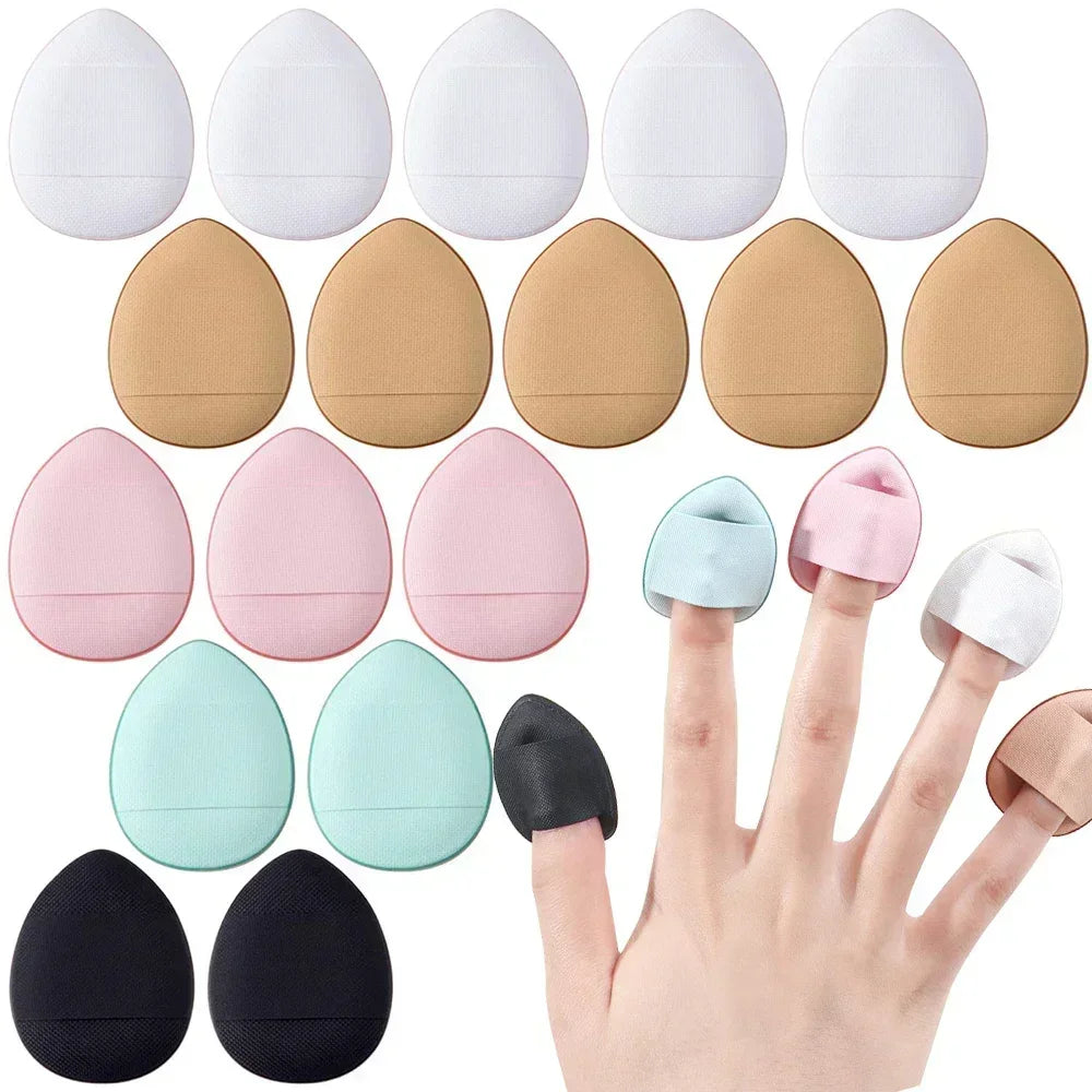 Mini Finger Puff Sponge Makeup Applicator Set – 3 or 10 Pcs Makeup Sponge Applicator QXL