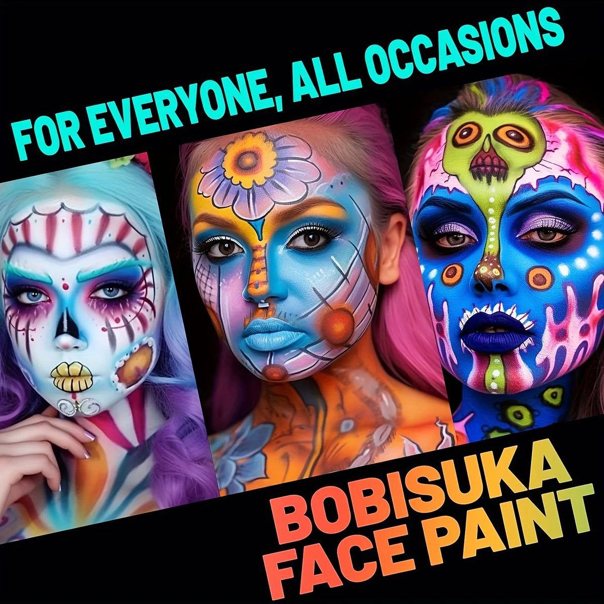 15-Color Face & Body Paint Set | Halloween & Party Makeup Face & Body Paint QXL