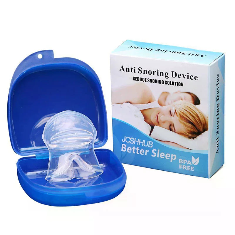 Silicone Tongue Retainer Mouthpiece | Anti-Snoring Sleep Aid Anti-Snoring Mouthpiece QXL