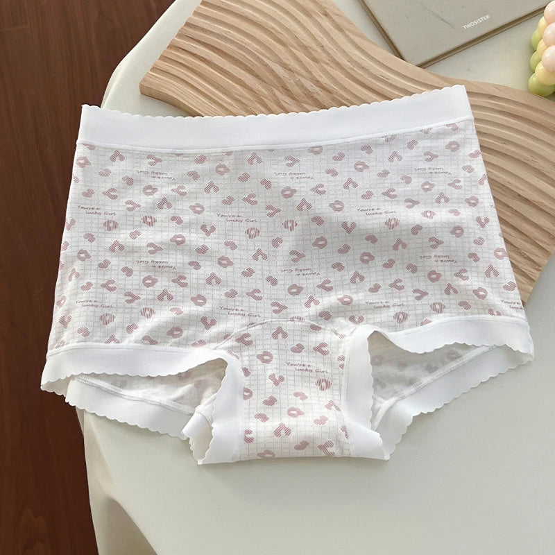 Women's Seamless Lyocell Floral Panties | Cotton Crotch Women's Seamless Panties QXL