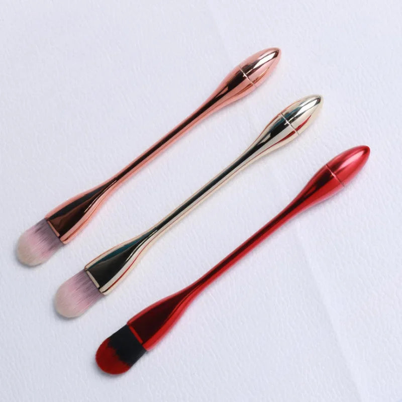 Soft Flat Face Mask Brush | Wool Fiber Mud Mask Applicator Face Mask Brush QXL