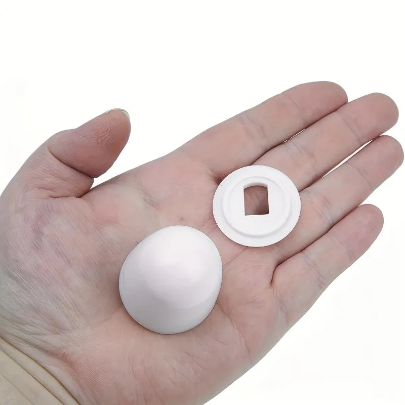 Snap-On Toilet Bolt Caps & Floor Bolt Covers with Washers Toilet Bolt Caps QXL