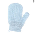 Nylon Exfoliating Scrub Bath Gloves | Body Cleansing Mitt Exfoliating Bath Gloves QXL Blue -