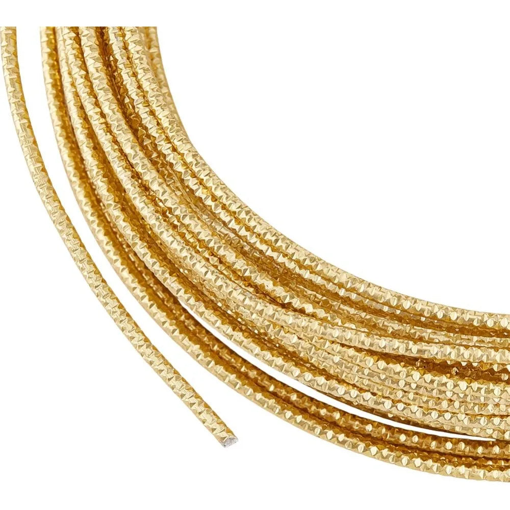 12 Gauge Gold Textured Aluminum Craft Wire – 32.8 Ft Spool Aluminum Craft Wire QXL