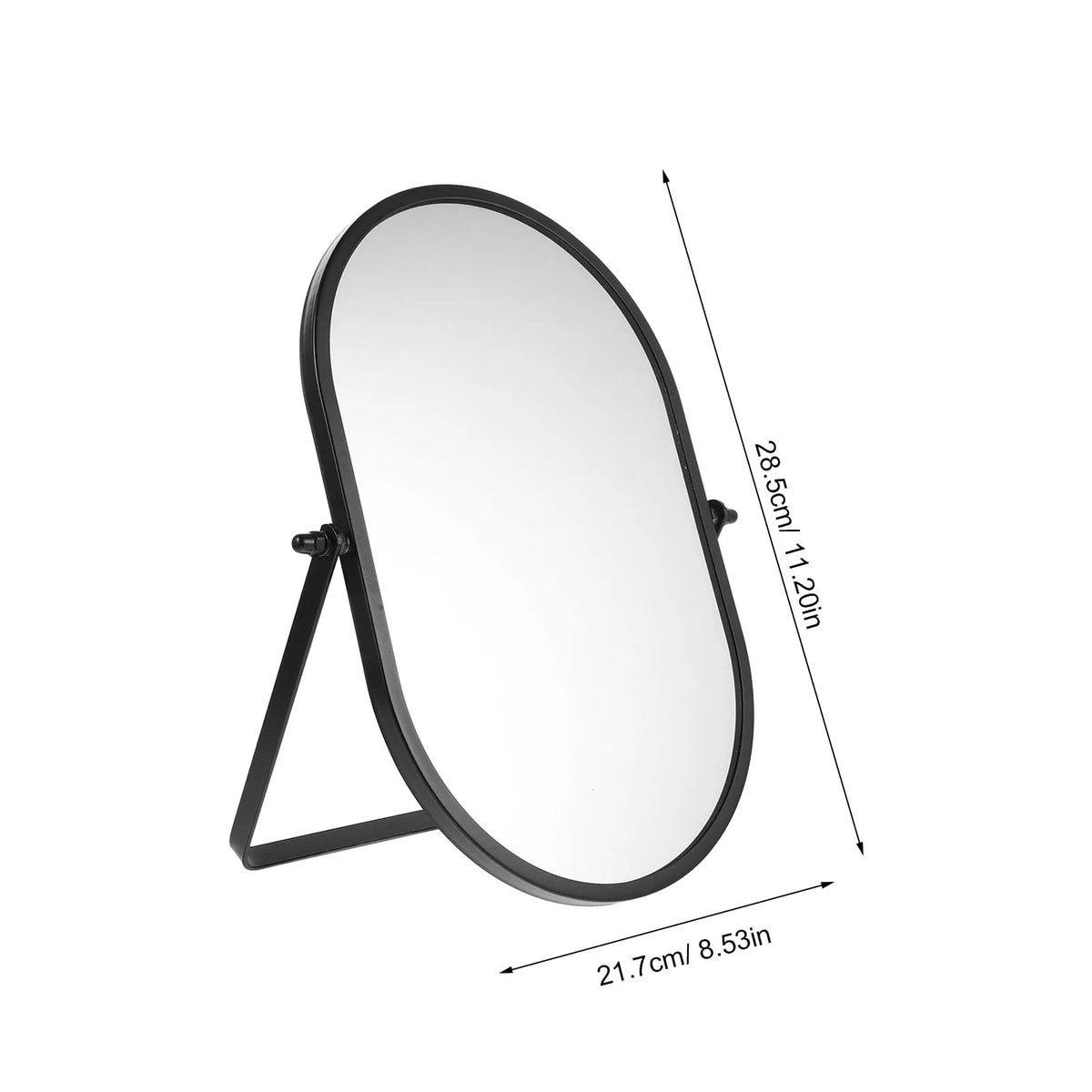 Folding Vanity Makeup Mirror Gold Desktop Tabletop | Adjustable Folding Vanity Mirror QXL Black