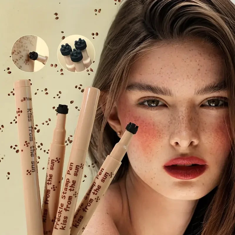 VERONNI Waterproof Fake Freckles Pen | Natural Dot Stamp Makeup Freckle Stamp Pen QXL