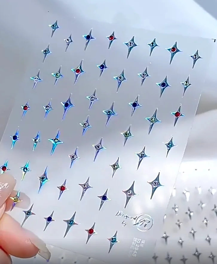 5D Kawaii Koi Carp Nail Stickers | Embossed Slider Decals