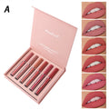 MAXFINE 6-Pc Matte Velvet Liquid Lipstick Set | Gift Box Liquid Lipstick Set QXL A