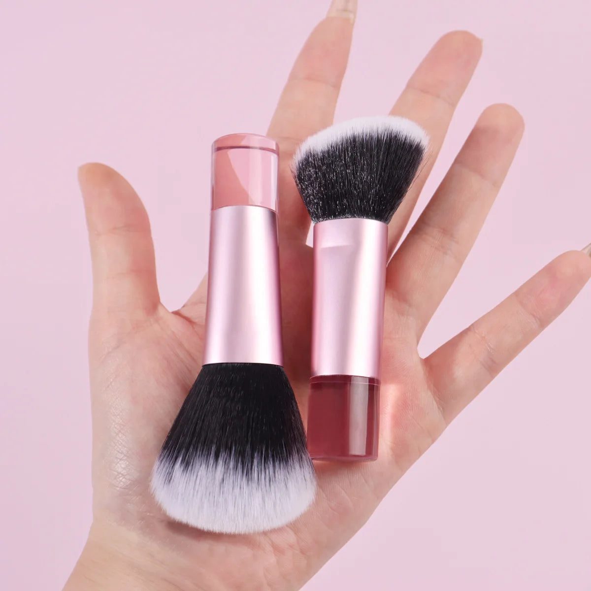 ZOREYA Mini Powder Makeup Brush | Short Handle Portable Powder Makeup Brush QXL