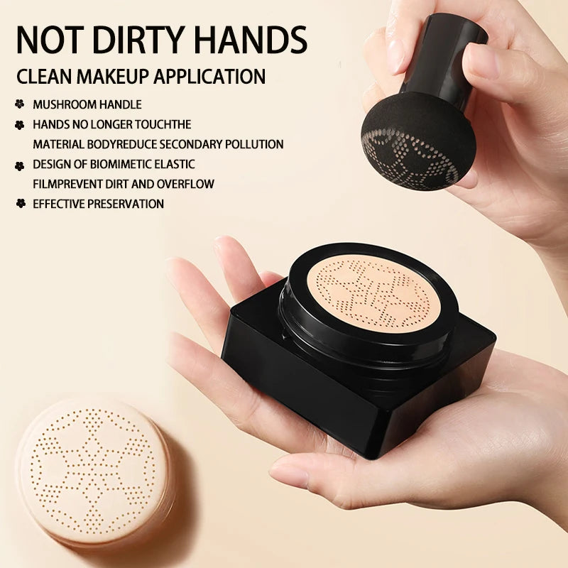 Mushroom Head Air Cushion BB Cream | Full Coverage Foundation Air Cushion Foundation QXL