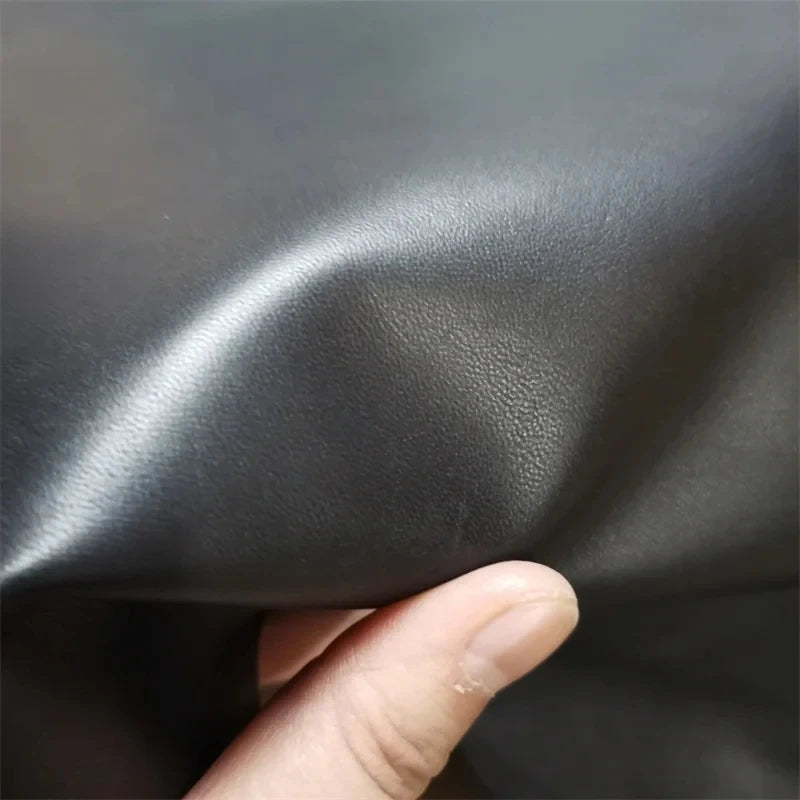 1mm Black Sheepskin Leather Fabric – DIY Shoes & Bags Whole Hide Leather Craft Fabric QXL black 20x30cm China Mainland