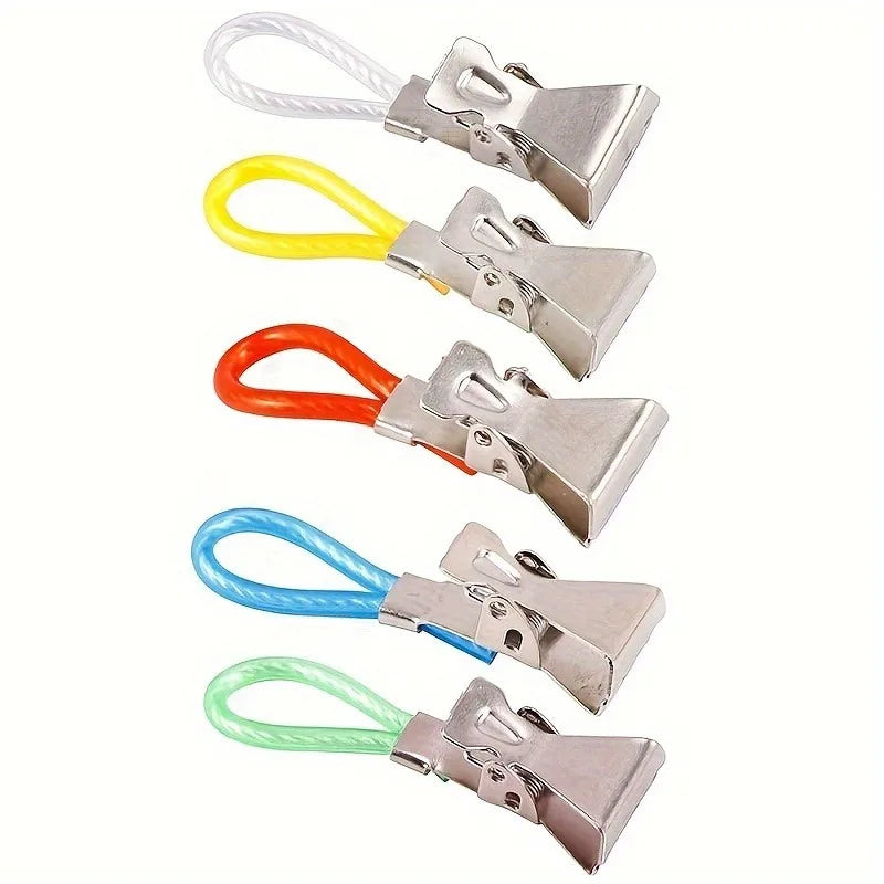 20-Pack Stainless Steel Wall Clips | Kitchen Bathroom Storage Hooks Wall Storage Hooks QXL
