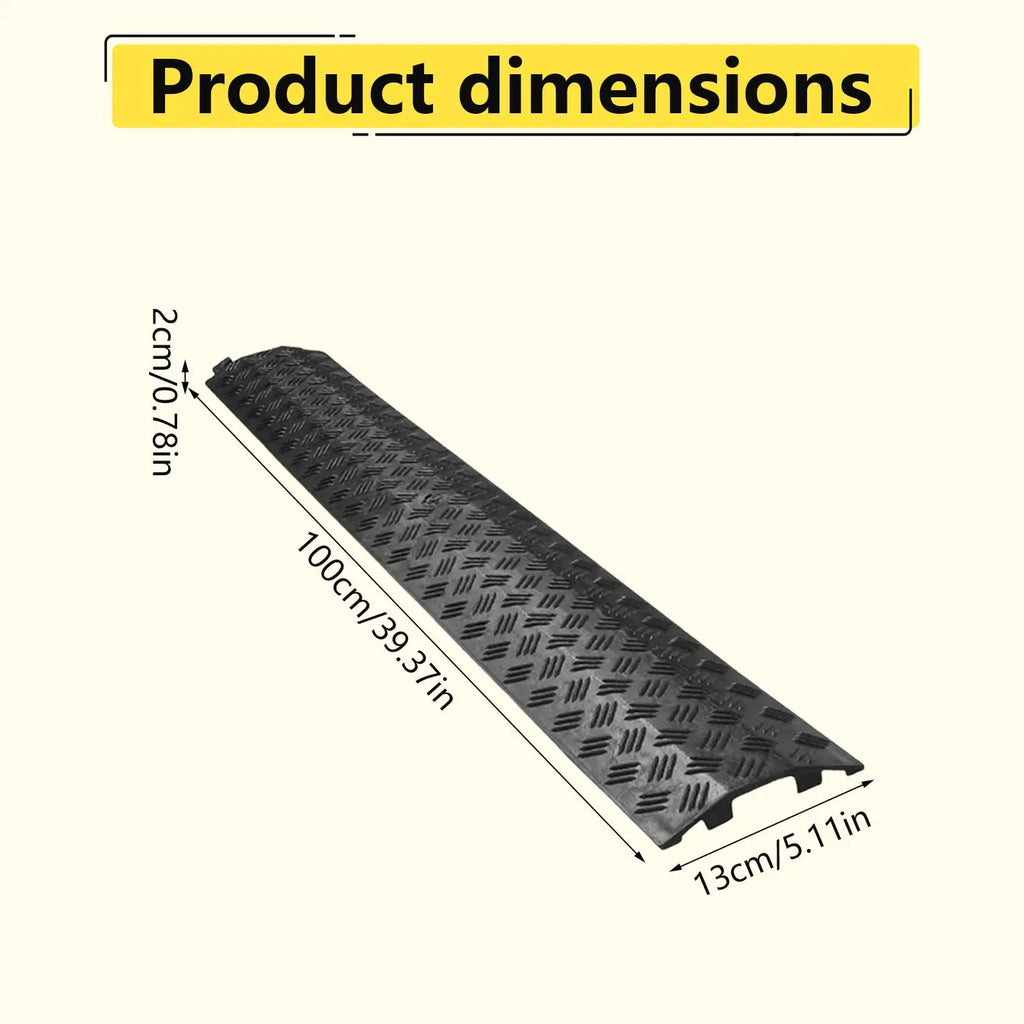 Waterproof Cable Protector Ramp | PVC Floor Cord Cover Cable Protector Ramp QXL