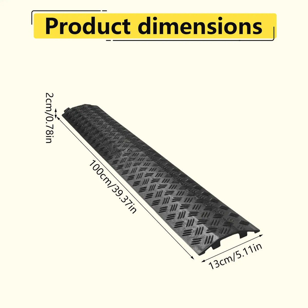 Waterproof Cable Protector Ramp | PVC Floor Cord Cover Cable Protector Ramp QXL