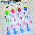 4-Pack Silicone Tongue Scraper – BPA-Free Oral Care Set Tongue Scraper Set QXL A4