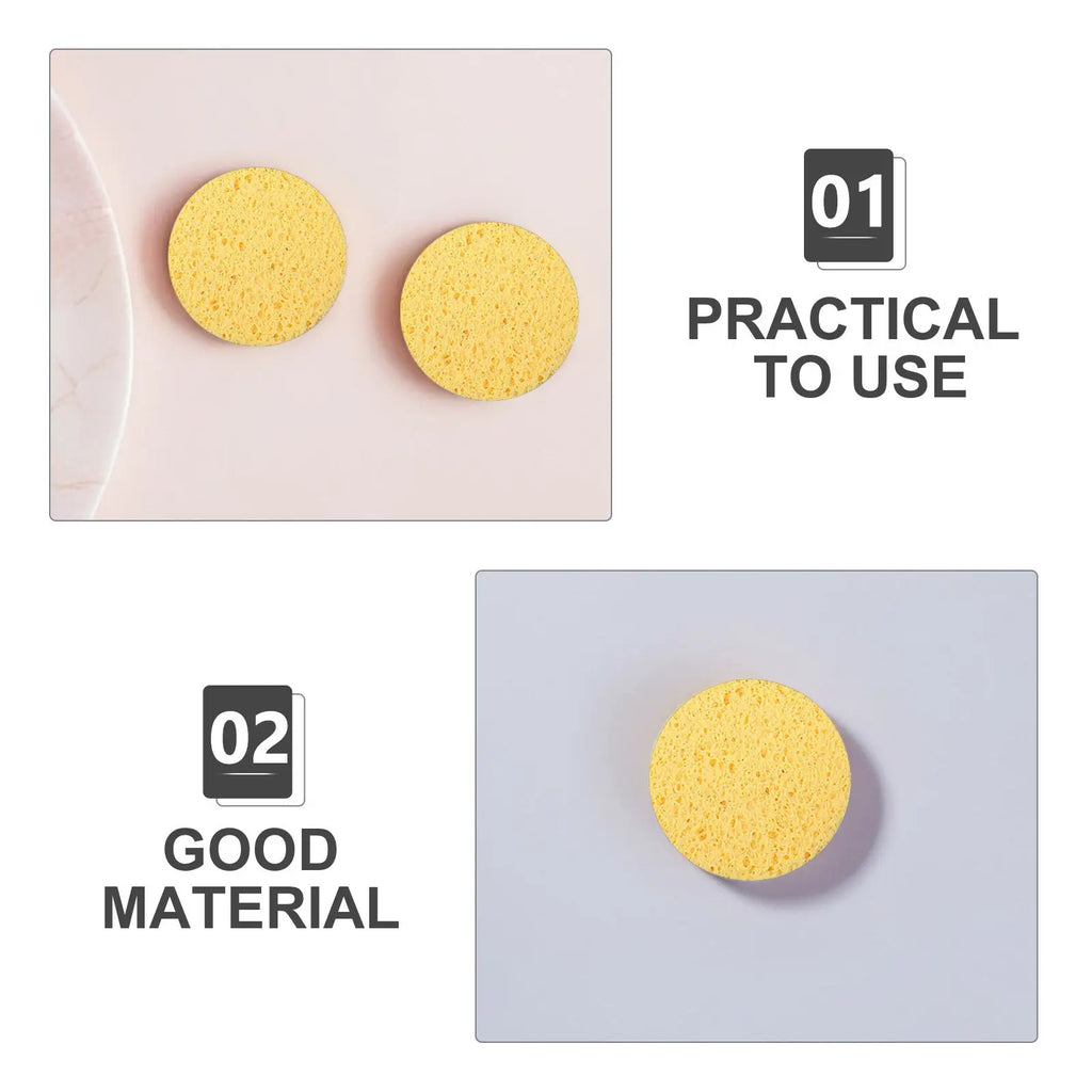 30-Pack Cellulose Facial Cleansing Sponges | Reusable Makeup Pads Facial Cleansing Sponge QXL