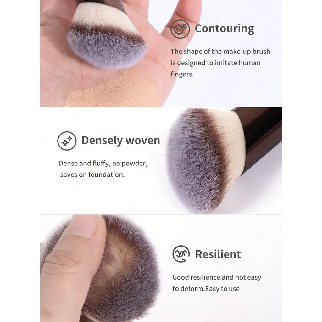 Beveled Foundation Brush | Soft Fiber Makeup Blush Brush Foundation Makeup Brush QXL