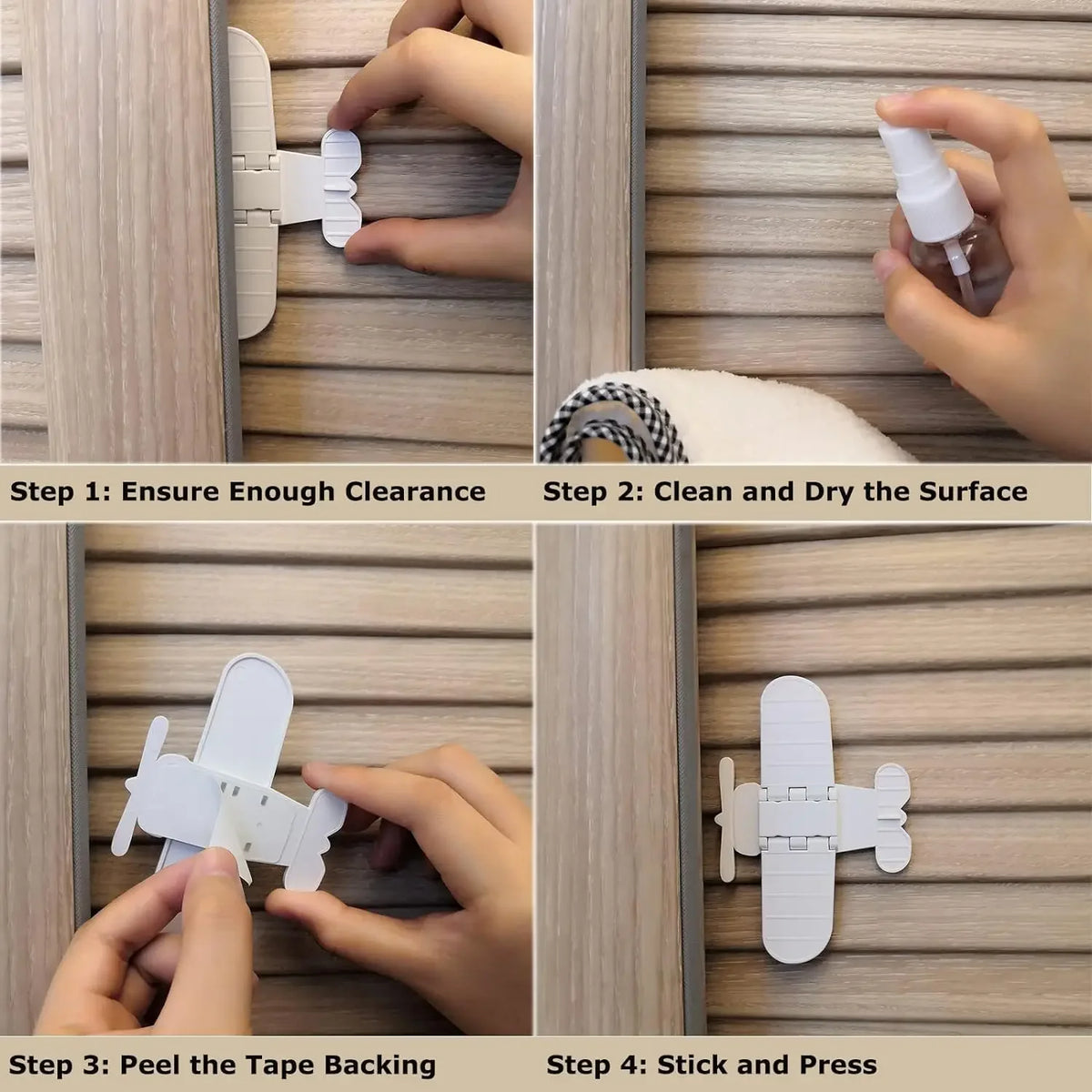 Baby Safety Window & Sliding Door Lock – 1/3-Pack Stopper Baby Safety Lock QXL