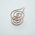 Adjustable Copper Spiral Palm Ring | Handmade Reiki Cuff Copper Spiral Ring QXL Default Title