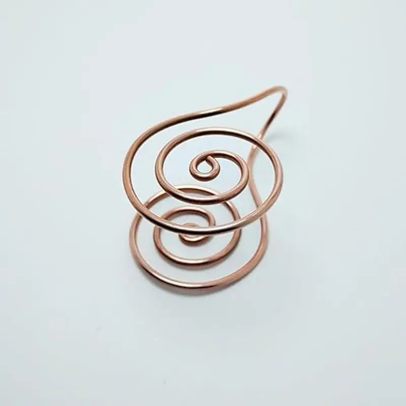 Adjustable Copper Spiral Palm Ring | Handmade Reiki Cuff Copper Spiral Ring QXL Default Title