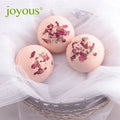 Joyos Pink Rose Essential Oil Bath Bomb – Moisturizing 100g Bath Bomb QXL Net weight 100 grams