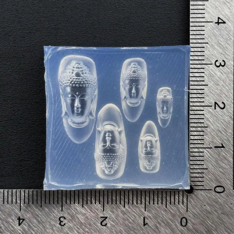 3D Buddha Silicone Nail Art Mold | DIY Acrylic Charm Mold Silicone Nail Mold QXL A1